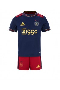 Fotbalové Dres Ajax Dětské Venkovní Oblečení 2022-23 Krátký Rukáv (+ trenýrky)